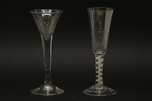 Lot 152 - Two 18th century wine glasses