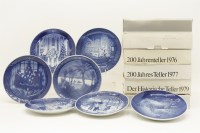 Lot 234 - A collection of Copenhagen Christmas plates