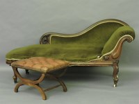 Lot 463 - A mahogany chaise longue