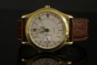 Lot 418 - A gentlemen's 18ct gold Zenith Automatic 682 Chronomètre