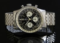 Lot 421 - A gentlemen's stainless steel Breitling Navitimer 806 mechanical chronograph watch
