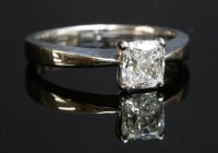 Lot 359 - An 18ct white gold single stone diamond ring