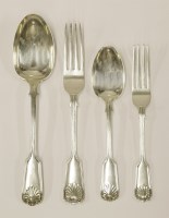 Lot 589 - An Edward VII set of silver flatware