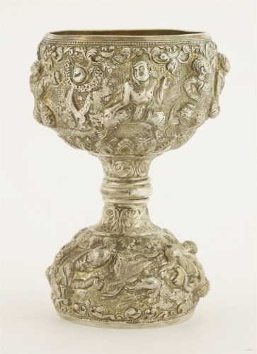 Lot 532 - A Burmese silver double cup