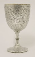 Lot 465 - An Indian silver goblet