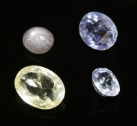 Lot 121 - A collection of four unmounted sapphires