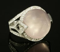 Lot 390 - An 18ct white gold