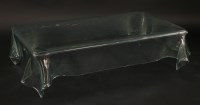 Lot 433 - A contemporary glass handkerchief coffee table