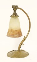 Lot 273 - A brass table lamp