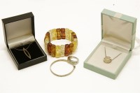 Lot 59 - A collection of silver and costume jewellery