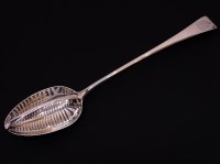 Lot 107 - A George lll silver basting spoon
