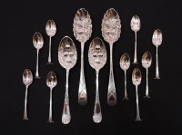 Lot 120 - A pair of George lll Scottish silver berry spoons