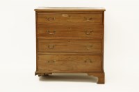 Lot 465 - A late George III mahogany and inlaid chest of drawers