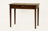 Lot 513 - A George III mahogany side table with single drawer