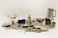 Lot 145 - A quantity of silver and silver plated items