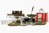 Lot 218 - A selection of inkwells
