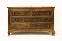 Lot 495 - A George III mahogany Lancashire chest