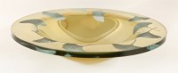 Lot 589 - A glass and gold 'Gingko' bowl
