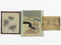 Lot 411 - A Chinese scroll painting