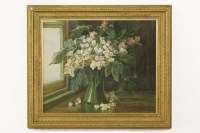 Lot 533A - Annie Bekin
STILL LIFE OF FLOWERS IN A VASE
Signed l.r.