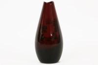 Lot 208 - A Royal Doulton flambe woodcut vase