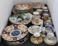 Lot 337 - A collection of ceramic plates and tea wares