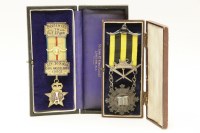 Lot 84 - A silver gilt Order of the Buffalos medal together with another