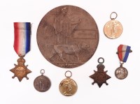 Lot 129 - A collection of WWI medals