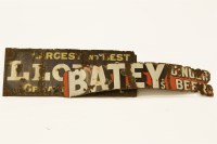 Lot 271 - Two old enamel signs