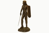 Lot 427 - A 20th century bronze figure of a warrior