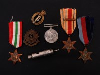Lot 128 - Various WWII medals and badges