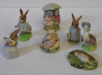 Lot 353 - Seven Beswick Beatrix Potter figures