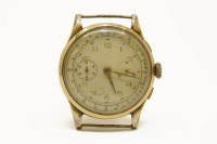 Lot 20 - A gentlemen's 18ct gold Chronograph watch