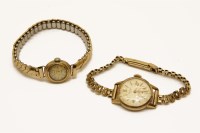 Lot 21 - A ladies 9ct gold Doric mechanical watch