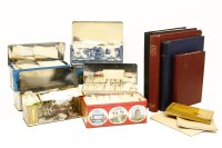Lot 222 - A quantity of albums and tins containing all world stamps