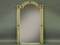 Lot 539 - A tall over mantel or pier mirror