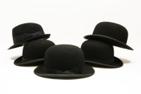 Lot 269 - Four bowler hats and a Denham hat