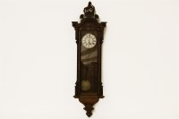 Lot 490 - A Vienna regulator wall clock