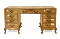 Lot 441 - An early 20th century walnut Chippendale style desk