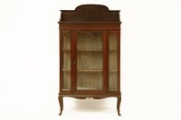 Lot 437 - A late Victorian mahogany display cabinet