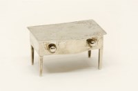 Lot 173 - An unusual hallmarked silver stamp box in the form of a table