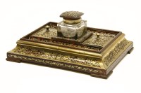 Lot 236 - A Victorian boullework ink stand