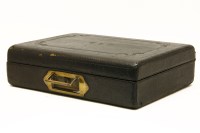 Lot 389 - A Victorian leather correspondence travelling box