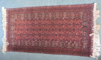 Lot 481 - A hand knotted Persian Bokhara rug