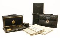 Lot 383 - An Art Nouveau leather writing case