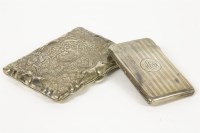 Lot 143 - An Edwardian engraved silver purse