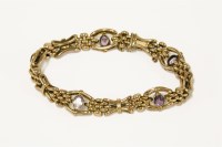 Lot 106 - An Edwardian gold link bracelet