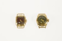 Lot 107 - Two ladies Russian gold mechanical watch heads