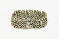 Lot 13 - A Victorian silver bracelet