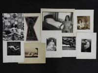 Lot 341 - A collection of eight black and white photographs of nudes